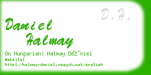 daniel halmay business card